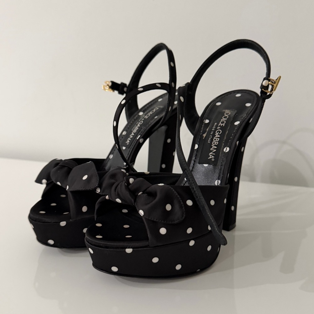 Dolce & Gabbana Black and White Heels - Picture 3 of 7